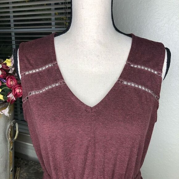 Prana Heathery Maroon Cozy Up Korrine Sleeveless Dress - Picture 6 of 15